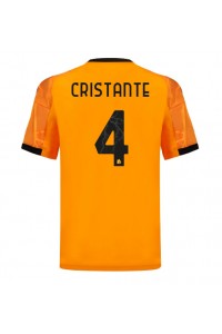 AS Roma Bryan Cristante #4 Jalkapallovaatteet Vieraspaita 2025-26 Lyhythihainen